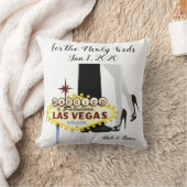 ラスベガス結婚のパーソナライズされた装飾用クッション クッション (ブランケット)