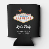 ラスベガス結婚のプールデー 缶クーラー (裏面)