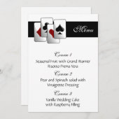 ラスベガス結婚のメニューカード メニュー (正面/裏面)