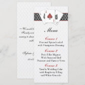 ラスベガス結婚のメニューカード メニュー (正面/裏面)