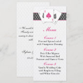 ラスベガス結婚のメニューカード メニュー (正面/裏面)