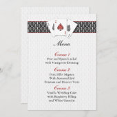 ラスベガス結婚のメニューカード メニュー (正面/裏面)