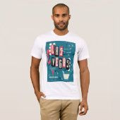 ラスベガス結婚のヴィンテージ旅行ポスター Tシャツ (正面フル)