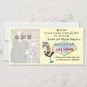 ラスベガス結婚の写真ありがとう サンキューカード (正面)