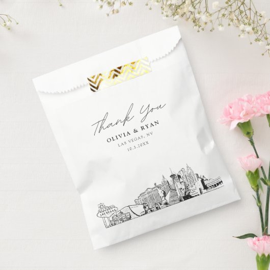 ラスベガス結婚の好意パーソナライズされたバッグ フェイバーバッグ (封をした状態)
