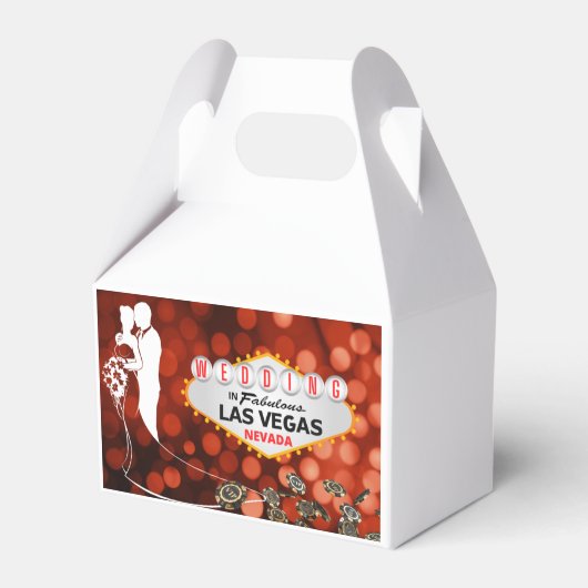 ラスベガス結婚の好意ボックスに フェイバーボックス (正面サイド)