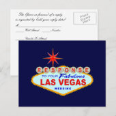 ラスベガス結婚の応答カード1 （ポストカード） インビテーションポストカード (正面/裏面)