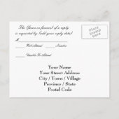 ラスベガス結婚の応答カード（ポストカード） インビテーションポストカード (裏面)