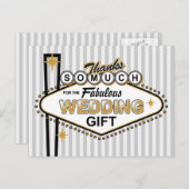 ラスベガス結婚の感謝はがき ポストカード (正面/裏面)