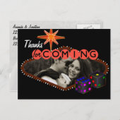 ラスベガス結婚の感謝 ポストカード (正面/裏面)