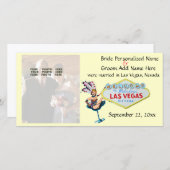 ラスベガス結婚の新婚ニュース 案内状 (正面/裏面)