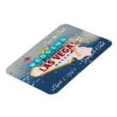 ラスベガス結婚の柔軟なフォトマグネット マグネット (左側)