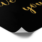 ラスベガス結婚の歓迎パーソナライズされたサイン ポスター (角)