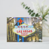 ラスベガス結婚の発表とお祝い 招待状 (スタンド正面)
