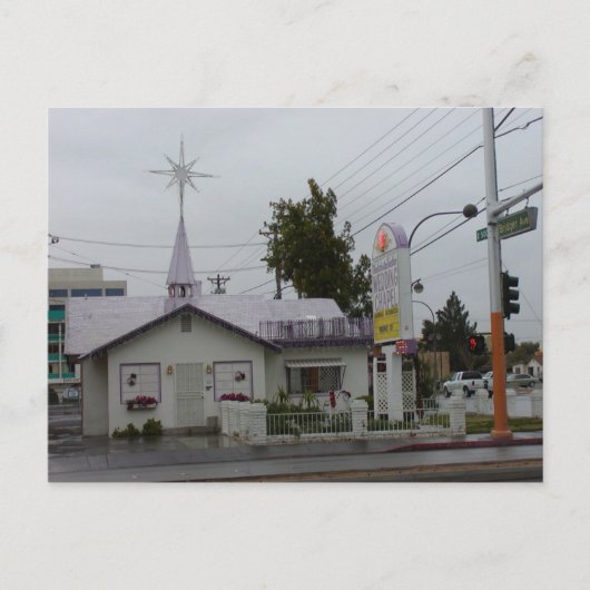 ラスベガス結婚の礼拝堂はがき ポストカード (正面)