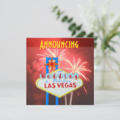 ラスベガス結婚の花火 招待状 (スタンド正面)