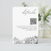 ラスベガス結婚の詳細QRコードスモール エンクロージャーカード (スタンド正面)