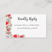 ラスベガス結婚の返信カード エンクロージャーカード (正面)