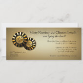 ラスベガス結婚の連絡(4Uに合わせて自分でカスタマイズ) 招待状 (裏面)