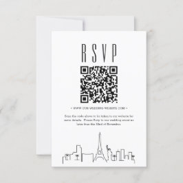 ラスベガス結婚のQRコードRSVP 招待状