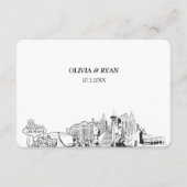 ラスベガス結婚のRSVP伝統的 Meal Options エンクロージャーカード (裏面)