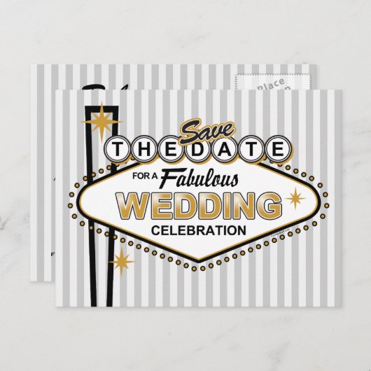 ラスベガス結婚のSTDポストカード 案内ポストカード (正面/裏面)