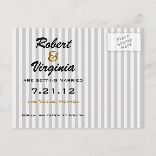 ラスベガス結婚のSTDポストカード 案内ポストカード (裏面)