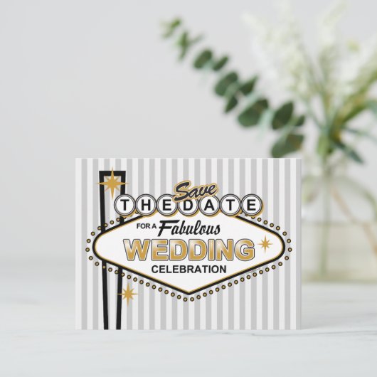 ラスベガス結婚のSTDポストカード 案内ポストカード (スタンド正面)