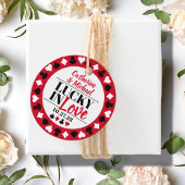 ラスベガス結婚カジノズレッド&ブラック フェイバータグ