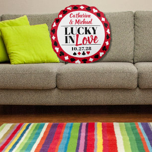 ラスベガス結婚カジノ記念日 ラウンドクッション