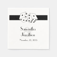 ラスベガス結婚サイコロテーマ白黒