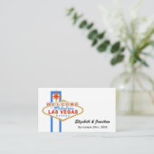 ラスベガス結婚サインのウェブサイトカード エンクロージャーカード (スタンド正面)