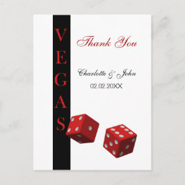 ラスベガス結婚サンキューカード ポストカード