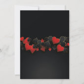 ラスベガス結婚ズカジノロイヤルパーティーカード招待状 招待状 (裏面)