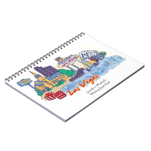 ラスベガス結婚ズゲストブック ノートブック (左側)