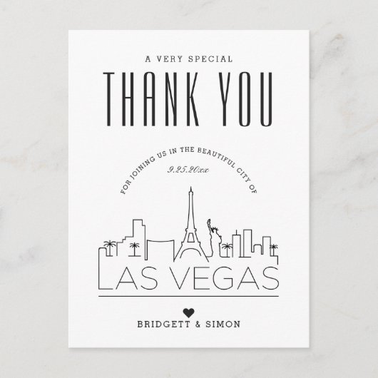 ラスベガス結婚ズ | 感謝してい来お願い!ポストカード ポストカード (正面)