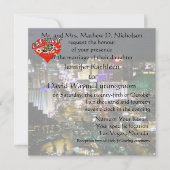 ラスベガス結婚ズ&披露宴赤いハート 招待状 (正面)