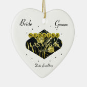 ラスベガス結婚セラミックパーソナライズされたオーナメント セラミックオーナメント (右)