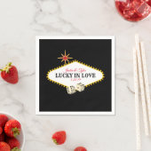 ラスベガス結婚マーキー スタンダードカクテルナプキン (インサイチュ)