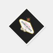 ラスベガス結婚マーキー スタンダードカクテルナプキン (角)