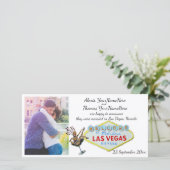 ラスベガス結婚写真のお知らせ 案内状 (スタンド正面)