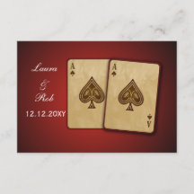 ラスベガス結婚式の出欠の標準3.5 x 5