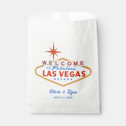 ラスベガス結婚式の引き出物バッグウェルカムギフト フェイバーバッグ (正面)