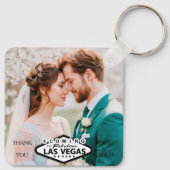 ラスベガス結婚式の引き出物写真ありがとう キーホルダー (裏面)