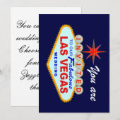 ラスベガス結婚式招待状 招待状 (正面/裏面)