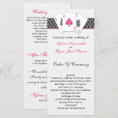 ラスベガス結婚式 プログラム (正面/裏面)