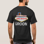 ラスベガス結婚新郎のTシャツ Tシャツ (裏面)