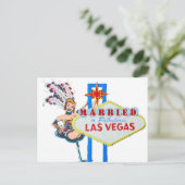 ラスベガス結婚発表 案内ポストカード (スタンド正面)