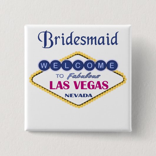 ラスベガス花嫁のボタン 缶バッジ (正面)