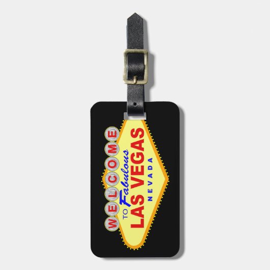 ラスベガス荷物タグ(情報連絡を追加) ラゲッジタグ (正面縦)